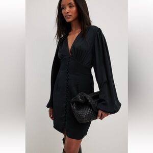 NWT NA-KD Button Front Detail Mini Dress Size EU 44 (US 12/14)